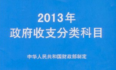 2013年政府收支科目