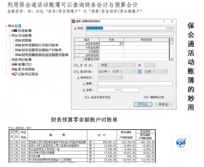 巧用活动账簿，检查政府会计平行记账科目是否平行？